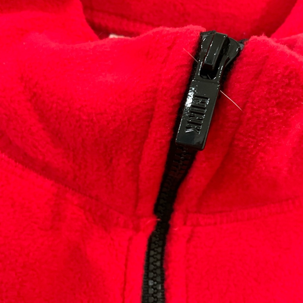 Pink Red Half-Zip Drawstring Pullover - image 4